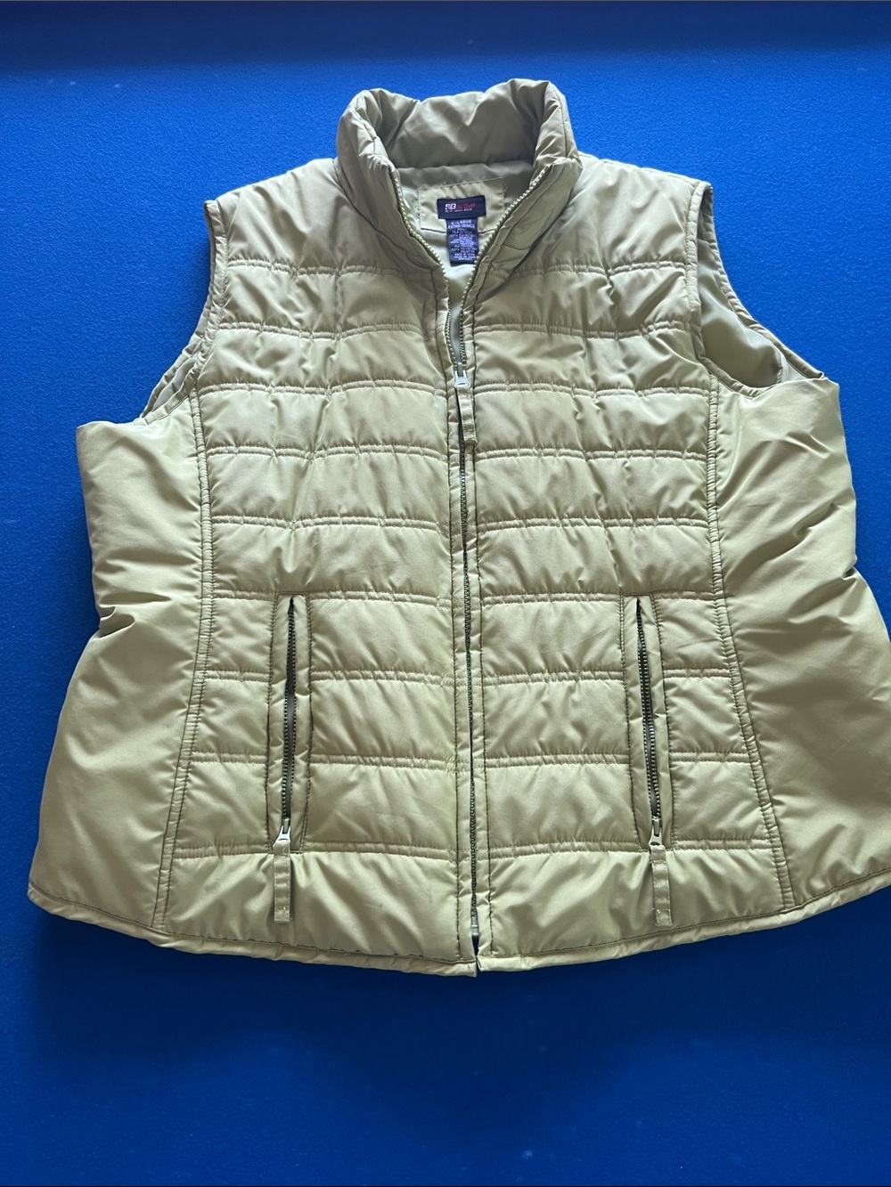 St. John's Bay Quilted Vest in Lime green